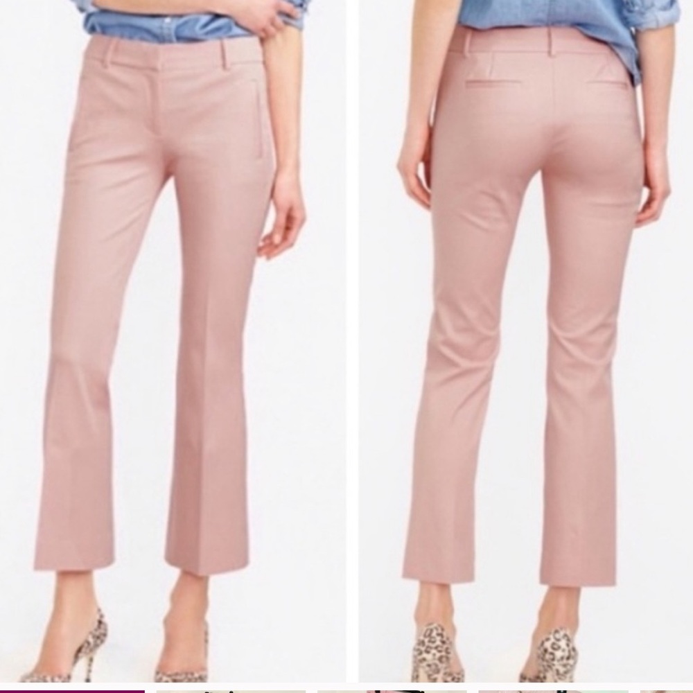 J. Crew Blush Pink Cropped Dress Pants